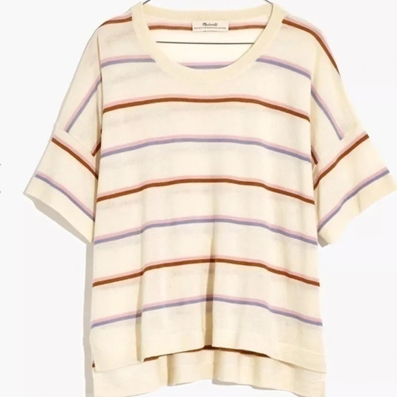 New Madewell Responsible Weightless Cashmere Sweater Tee - Picture 2 of 10